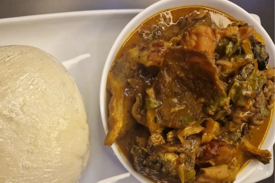 Oha Soup with Swallow