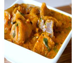 Ogbono Soup with Assorted Meat
